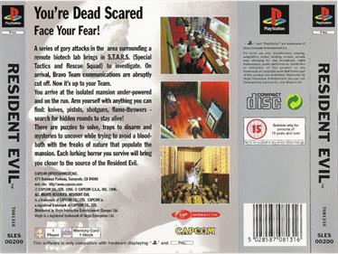 Resident Evil - Box - Back Image