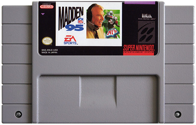 Madden NFL 95 - Fanart - Cart - Front Image