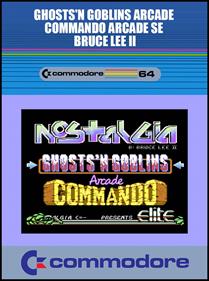 Ghosts'n Goblins Arcade / Commando Arcade SE / Bruce Lee II - Fanart - Box - Front Image
