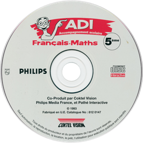 ADI Accompagnement Scolaire: Francais-Maths 5eme - Disc Image