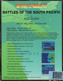 World War II: Battles of the South Pacific - Box - Back Image
