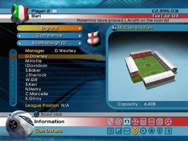 LMA Manager 2005 - Screenshot - Gameplay Image