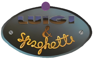 Luigi & Spaghetti - Clear Logo Image