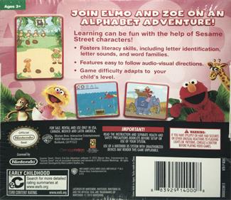 123 Sesame Street: Elmo's A-to-Zoo Adventure: The Videogame - Box - Back Image