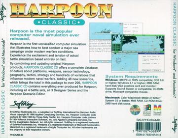 Harpoon Classic - Box - Back Image