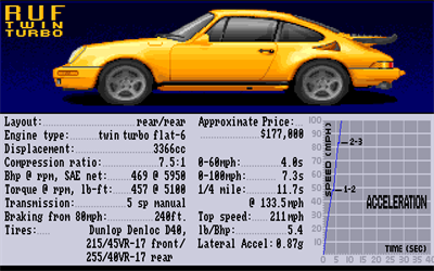 The Supercars: Test Drive II Car Disk - Screenshot - Game Select Image