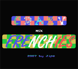 Crazy MSX Frenchies - Screenshot - Game Title Image