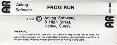Frogrun! - Box - Back Image