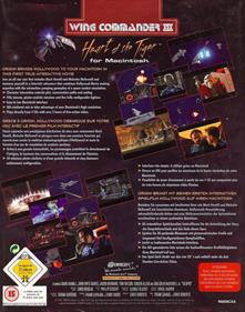Wing Commander III: Heart of the Tiger for Macintosh - Box - Back Image