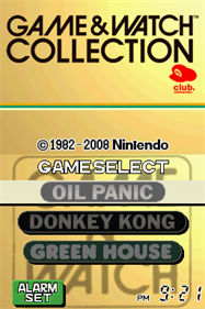 Game & Watch Collection - Screenshot - Game Title Image