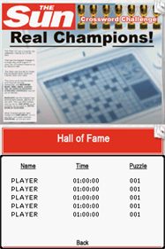 USA Today Crossword Challenge - Screenshot - High Scores Image