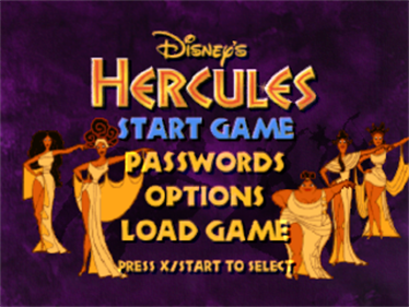 Disney's Hercules - Screenshot - Game Title Image