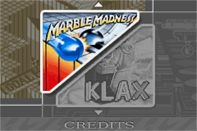 Marble Madness / Klax - Screenshot - Game Title Image