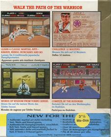 Budokan: The Martial Spirit - Box - Back Image