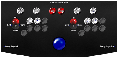 Hard Yardage - Arcade - Controls Information Image