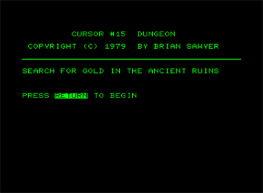 Dungeon - Screenshot - Game Title Image