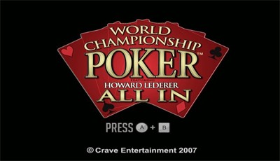 World Championship Poker: Featuring Howard Lederer - Screenshot - Game Title Image