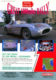 Great 1000 Miles Rally - Advertisement Flyer - Front Image