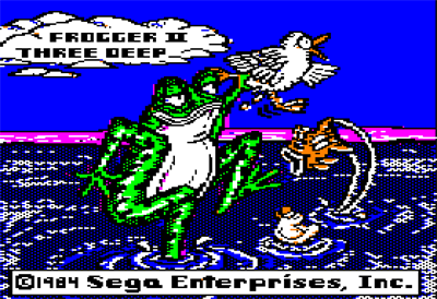 Frogger II: ThreeeDeep! - Screenshot - Game Title Image