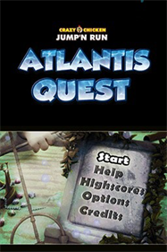 Crazy Chicken: Jump'n Run: Atlantis Quest - Screenshot - Game Title Image