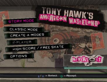 Tony Hawk's American Wasteland - Screenshot - Game Title