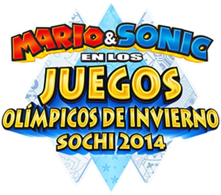 Mario & Sonic at the Sochi 2014 Olympic Winter Games - Clear Logo Image