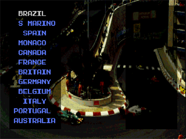 Formula One - Screenshot - Game Select
