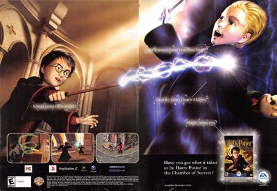 Harry Potter and the Chamber of Secrets - Advertisement Flyer - Front Image