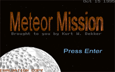 Meteor Mission - Screenshot - Game Title Image