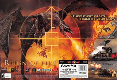 Reign of Fire - Advertisement Flyer - Front Image