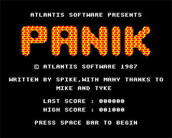 Panik! - Screenshot - Game Title Image