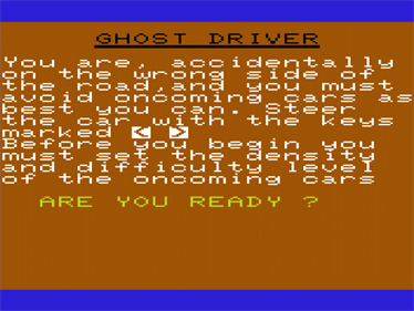 Ghost Driver - Screenshot - Game Title Image