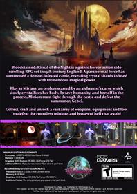 Bloodstained: Ritual of the Night - Fanart - Box - Back Image