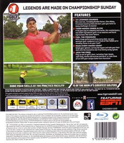 Tiger Woods PGA Tour 07 - Box - Back Image