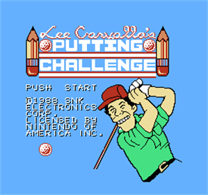 Lee Carvallo's Putting Challenge - Screenshot - Game Title Image