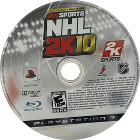 NHL 2K10 - Disc Image