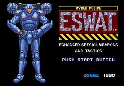 ESWAT: City Under Siege - Screenshot - Game Title Image