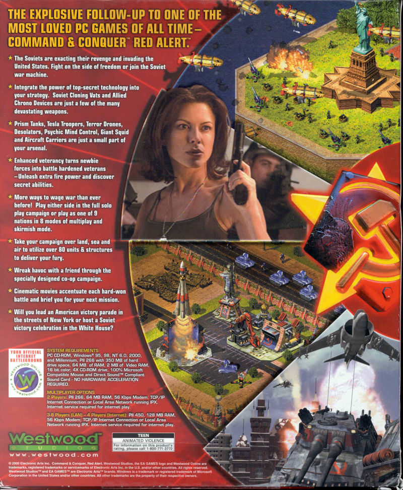 command and conquer red alert 2 box