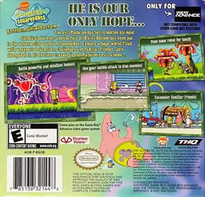 SpongeBob SquarePants: Battle for Bikini Bottom - Box - Back Image