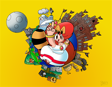 Super Mario Bros.: Peach's Adventure - Fanart - Background Image