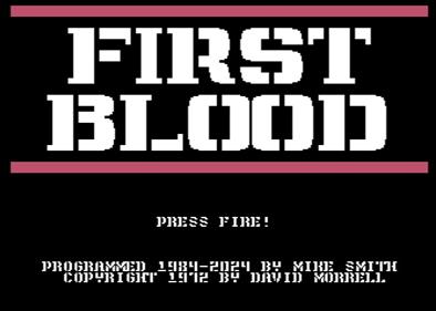 First Blood - Screenshot - Game Title Image