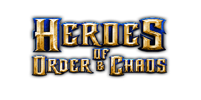 Heroes of Order & Chaos - Clear Logo Image