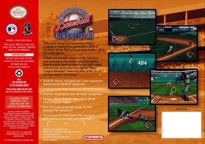 Major League Baseball featuring Ken Griffey Jr. - Box - Back Image