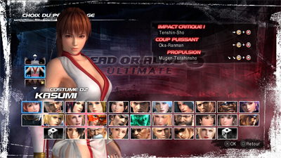 Dead or Alive 5 Ultimate - Screenshot - Game Select Image