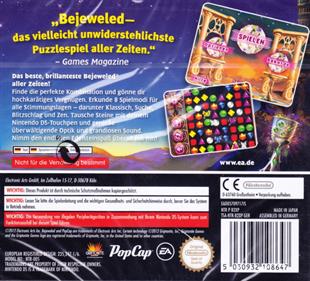 Bejeweled 3 - Box - Back Image