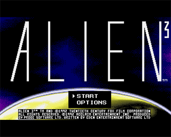 Alien 3 - Screenshot - Game Title Image