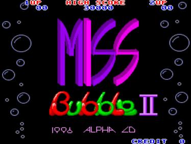 Miss Bubble II - Screenshot - Game Title Image