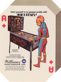 Alien Poker - Advertisement Flyer - Back Image