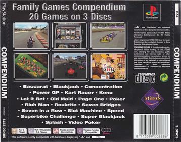 Family Games Compendium - Box - Back Image
