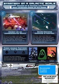 Supreme Commander - Box - Back Image